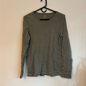 GAP Long Sleeve Sage Green Tee